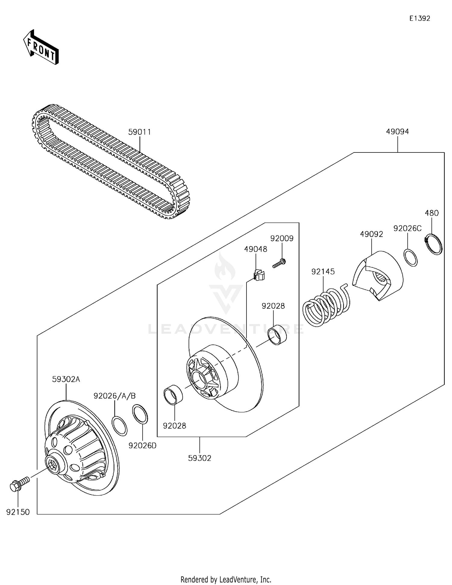 Driven Converter/Drive Belt