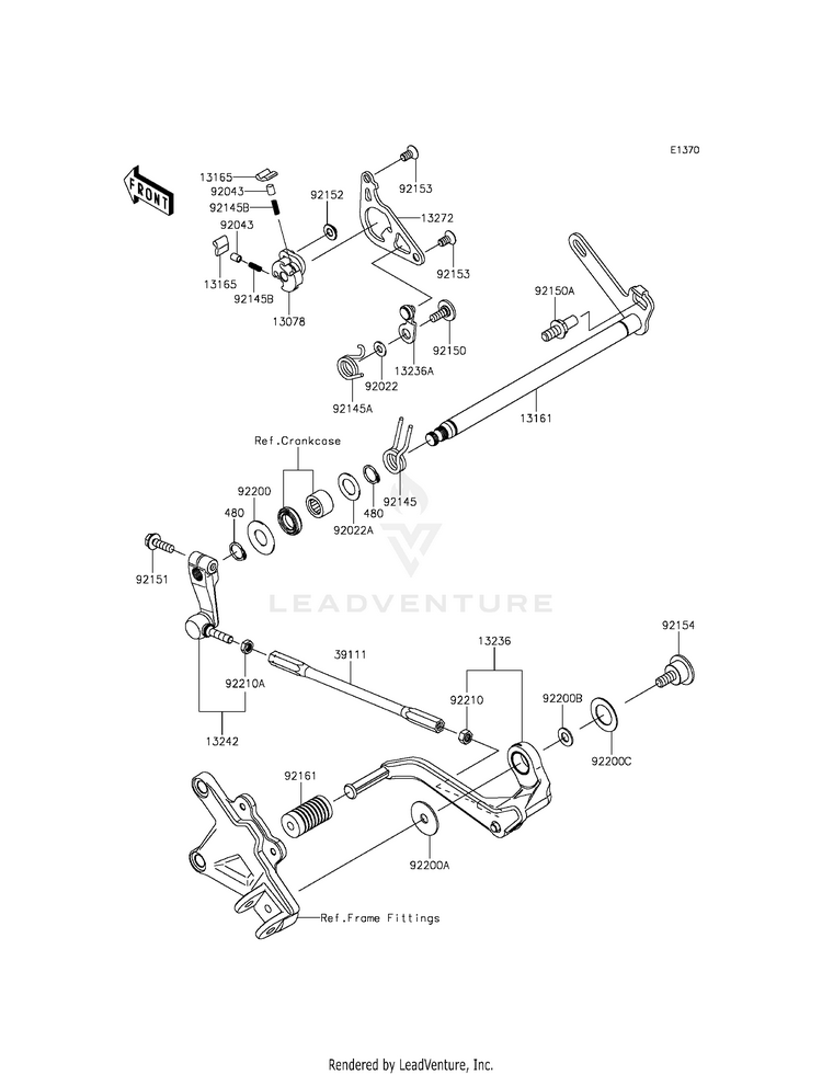 Gear Change Mechanism Schematic