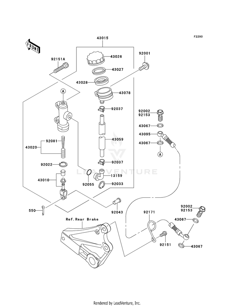 Rear Master Cylinder Schematic