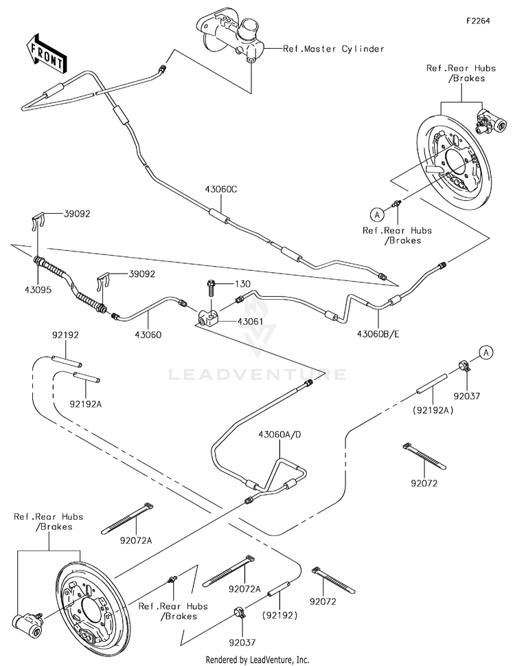 Rear Brake Piping Schematic