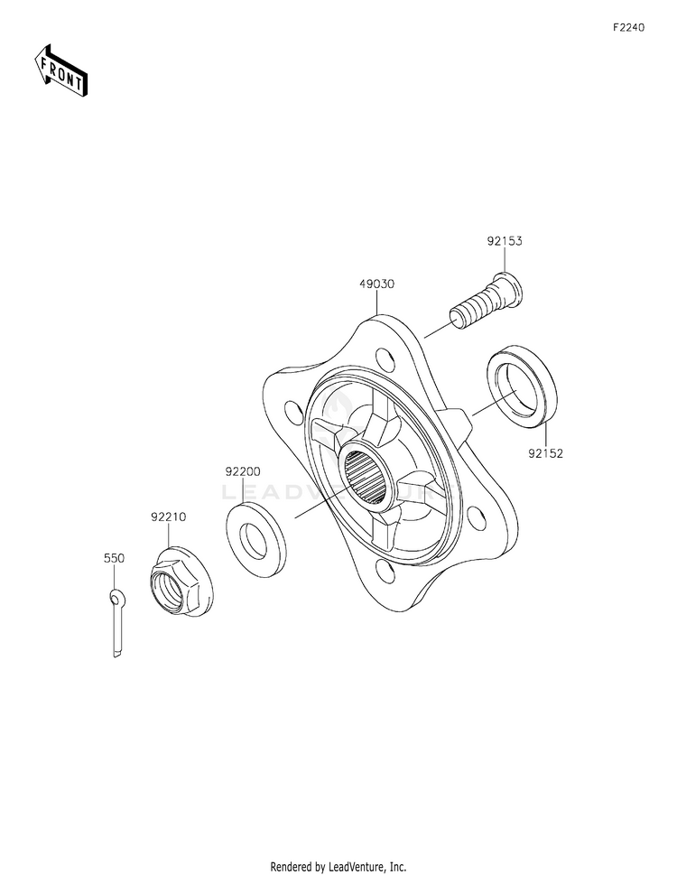 Rear Hubs/Brakes Schematic