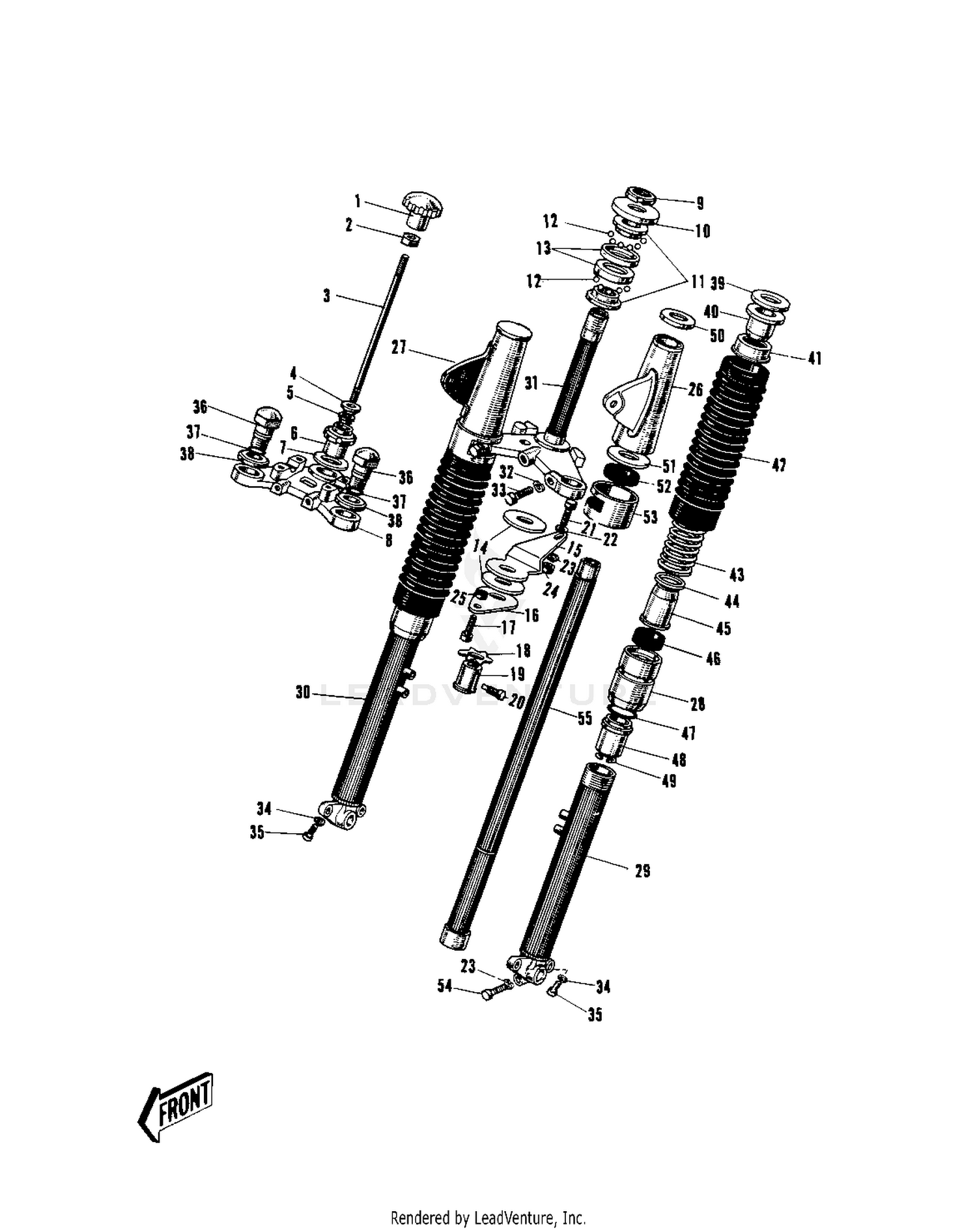 FRONT FORK (W1SS/W2SS/W2TT) (F/NO.6869-)