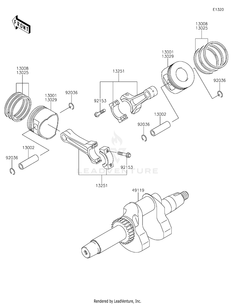 Crankshaft/Piston(S) Schematic
