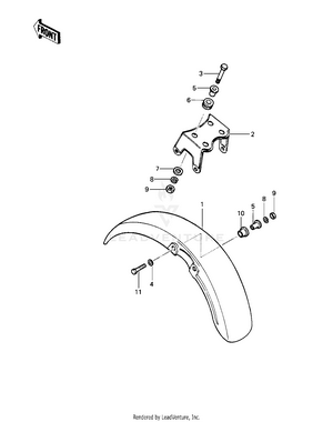 Front Fender Schematic