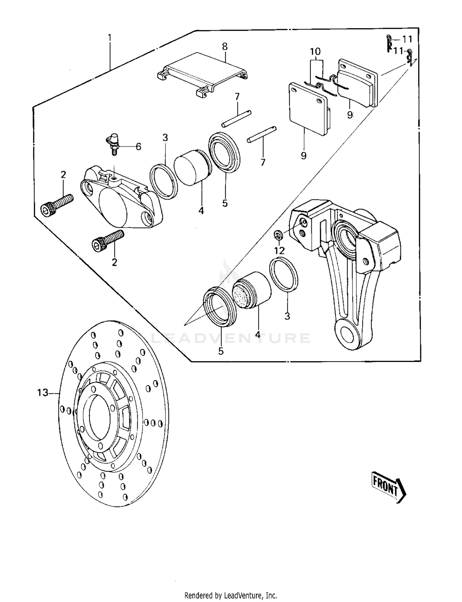 REAR BRAKE ('80 D3)