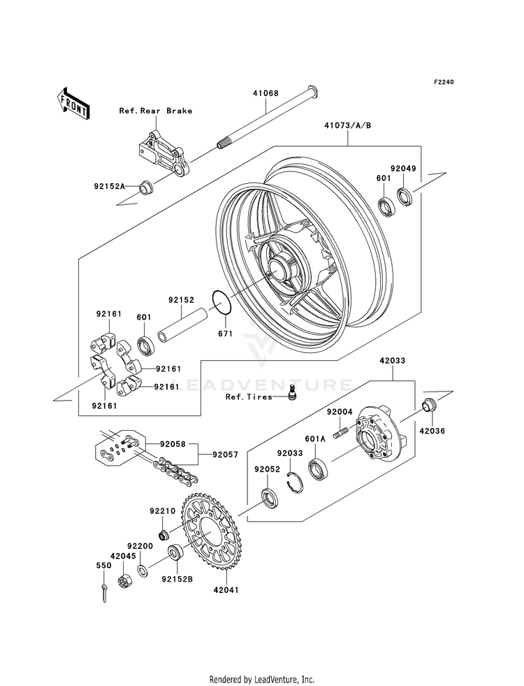 Rear Wheel/Chain Schematic