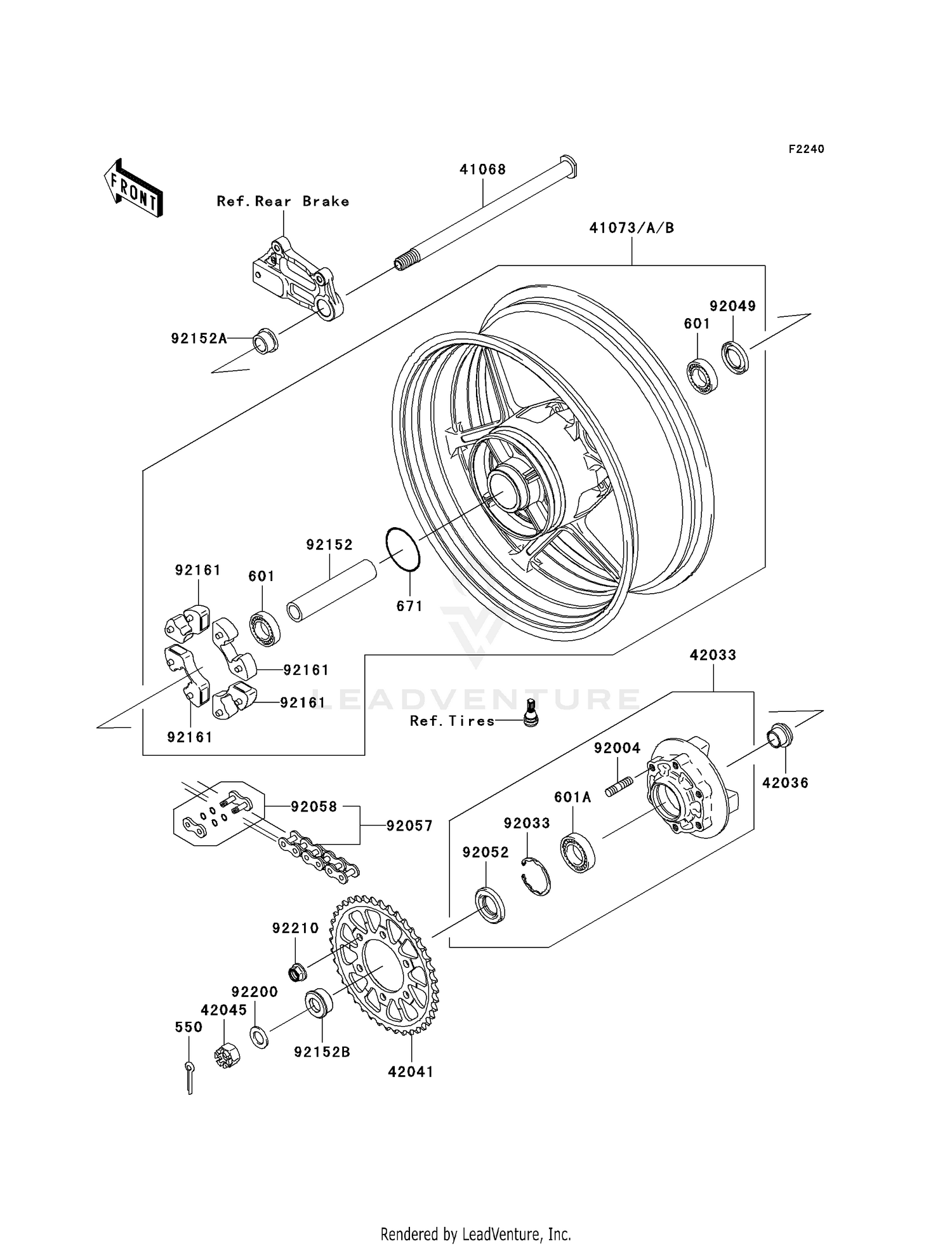 REAR WHEEL/CHAIN