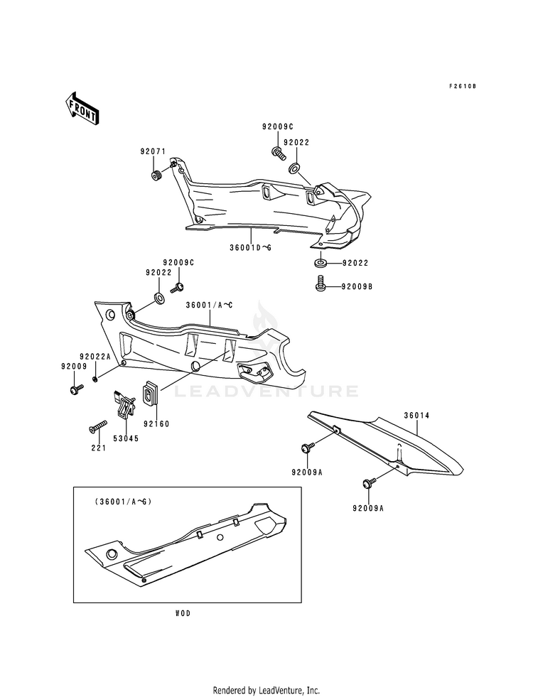 Side Covers/Chain Cover (Zx600-E6) Schematic