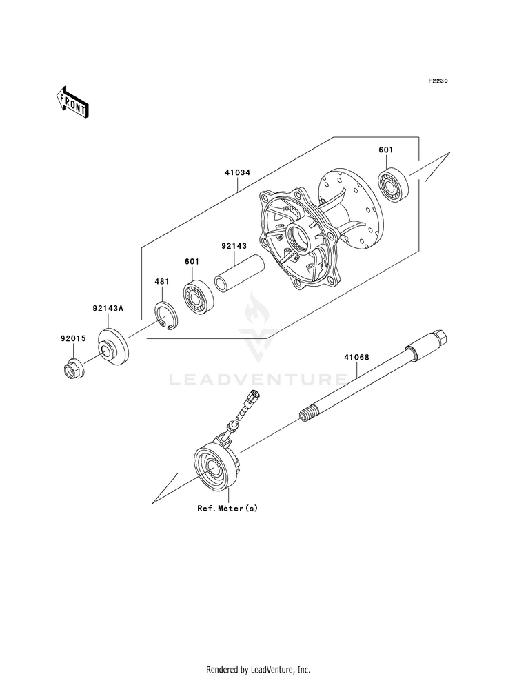 Front Hub Schematic