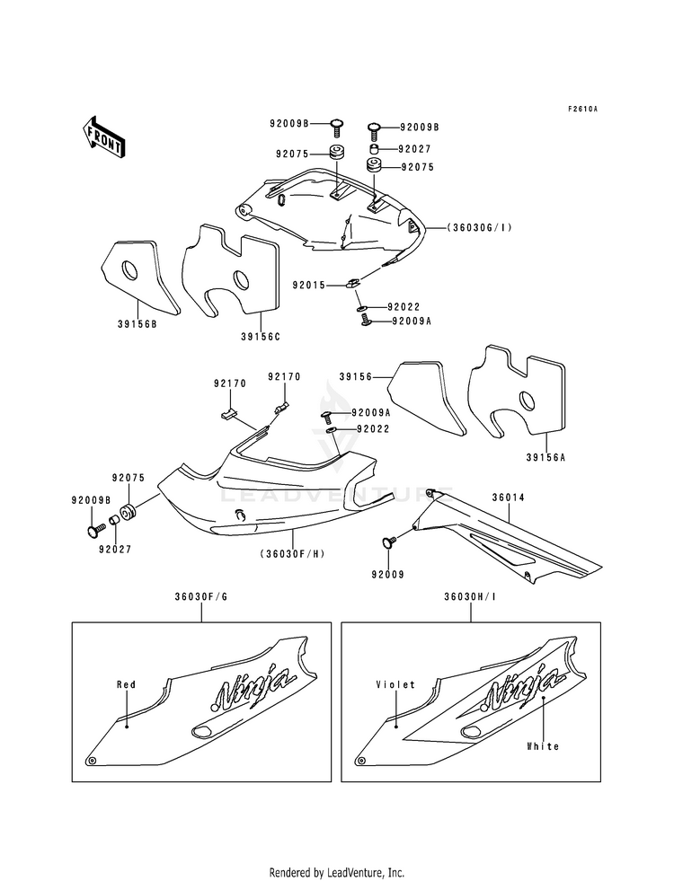 Side Covers/Chain Cover (Zx900-B2) Schematic