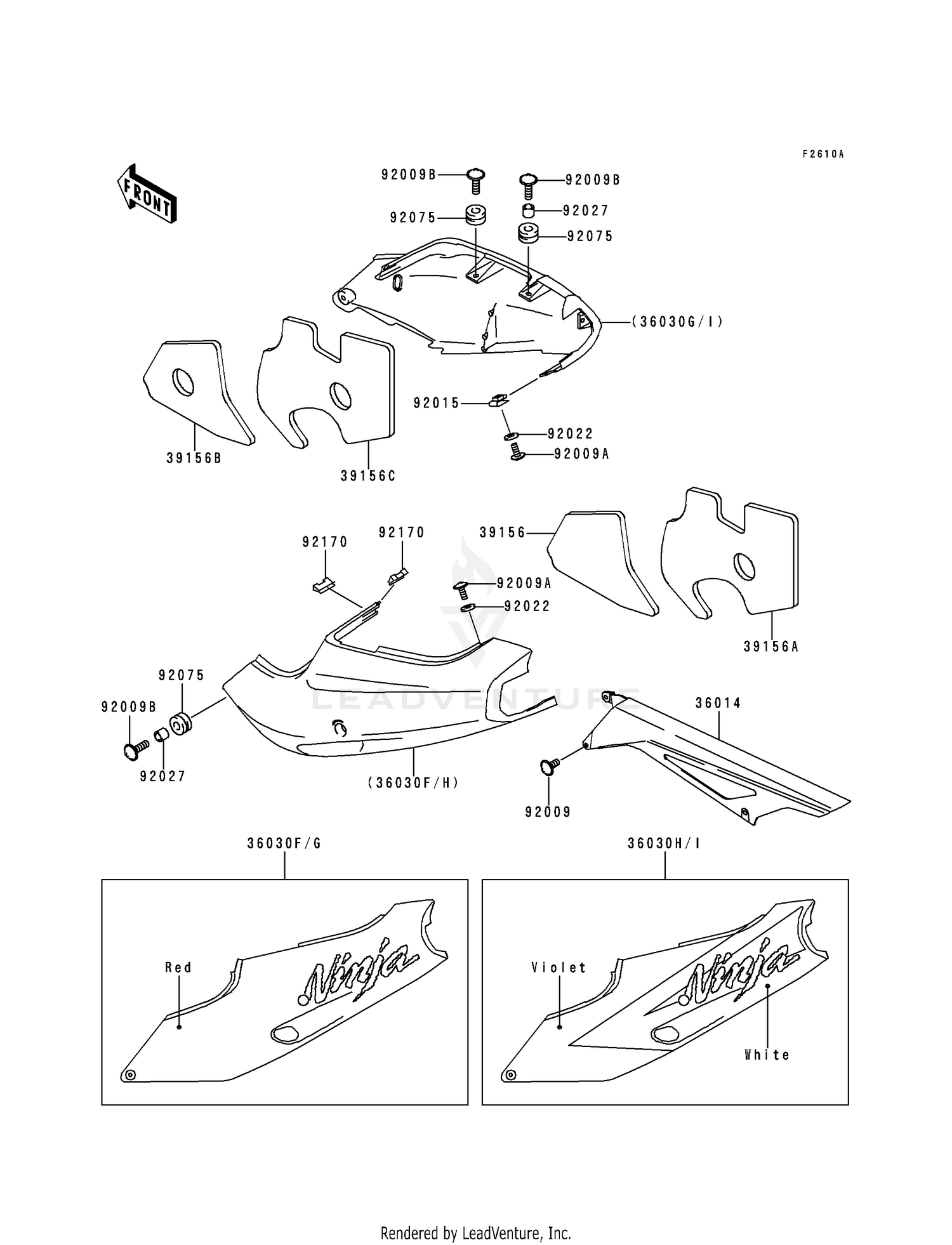 SIDE COVERS/CHAIN COVER (ZX900-B2)
