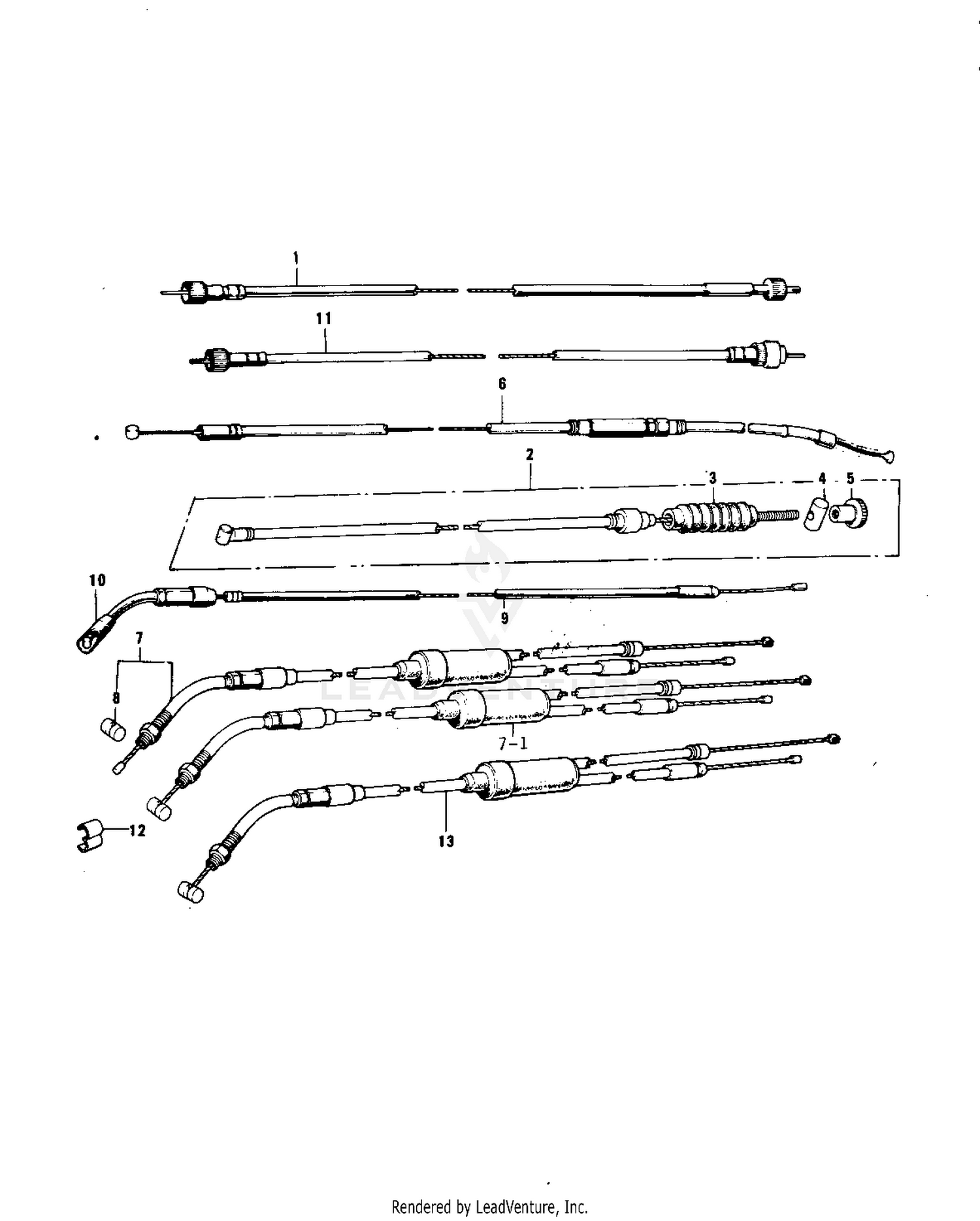 CABLES ('74-'75 F7-C/F6-D)