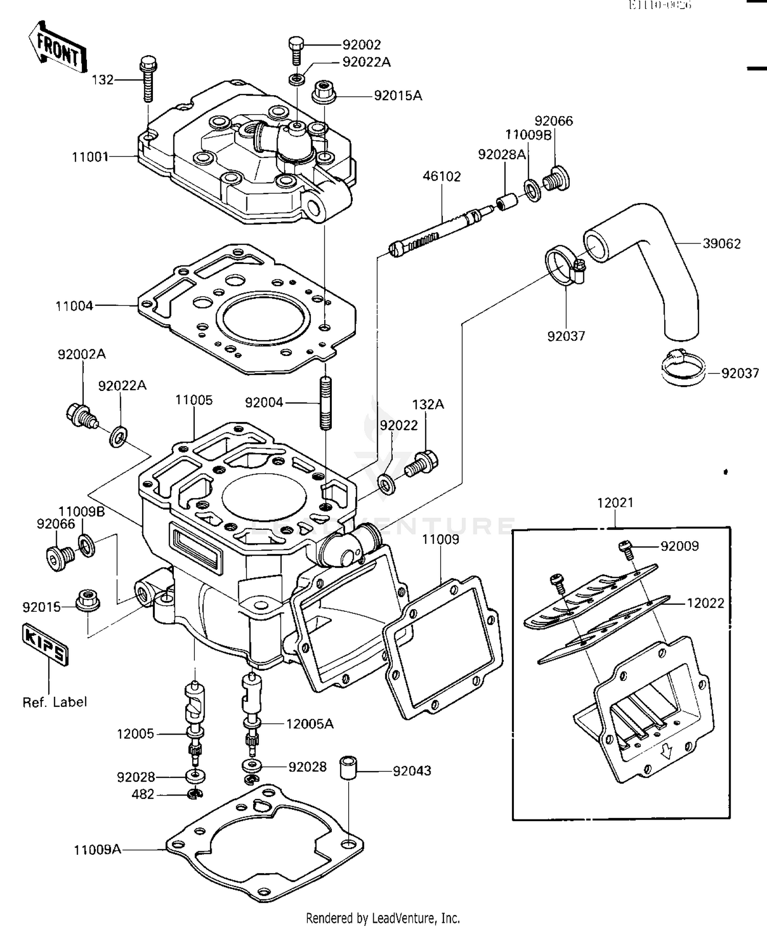 CYLINDER HEAD/CYLINDER/REED VALVE
