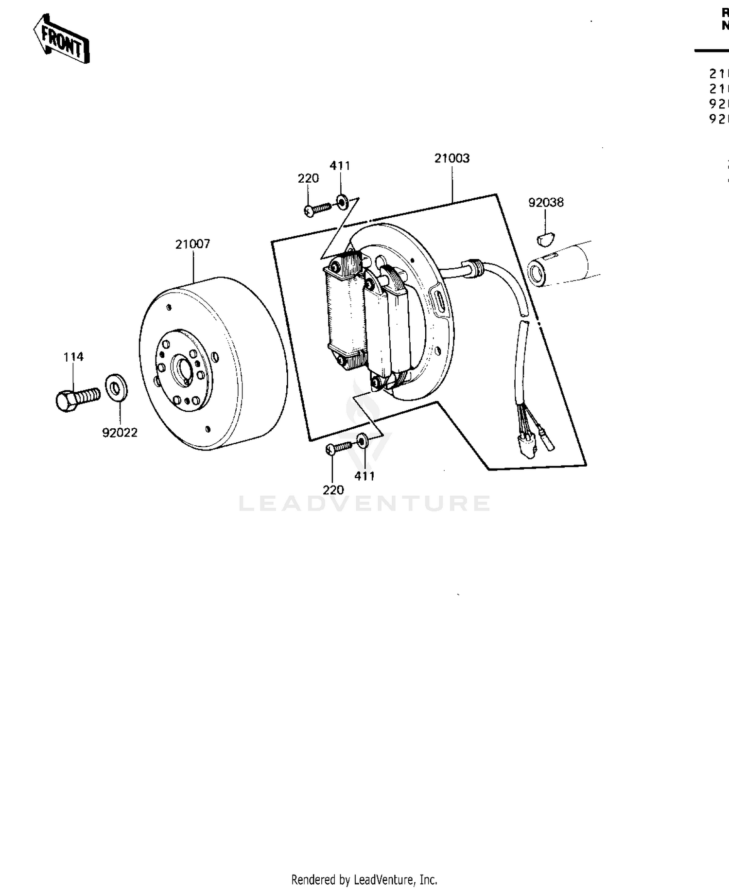 Assembly diagram