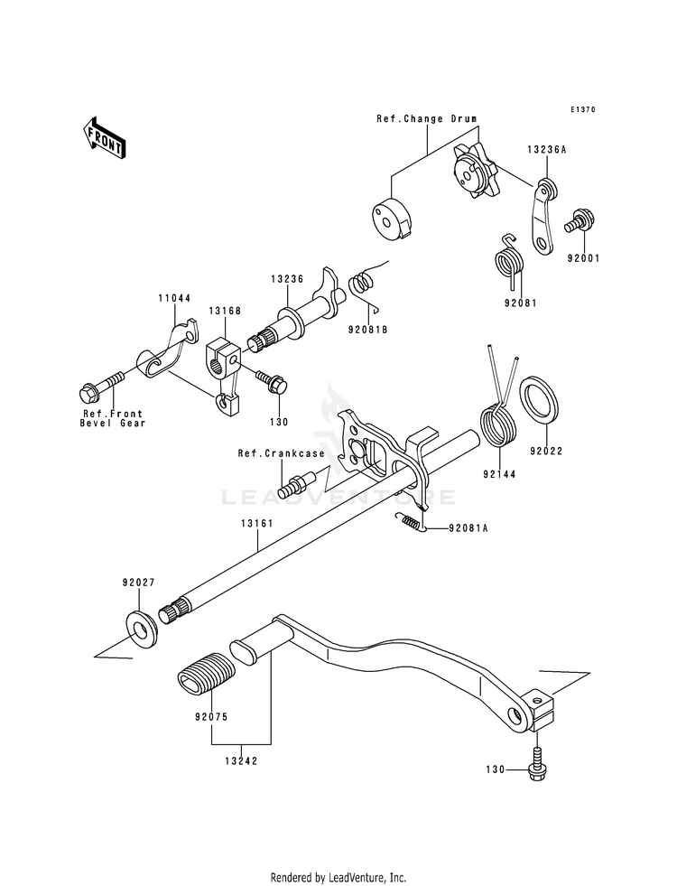 Gear Change Mechanism Schematic