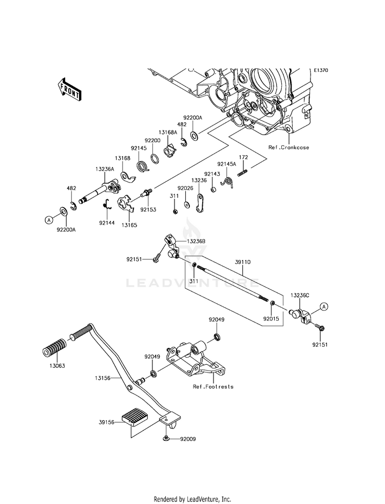 Gear Change Mechanism Schematic