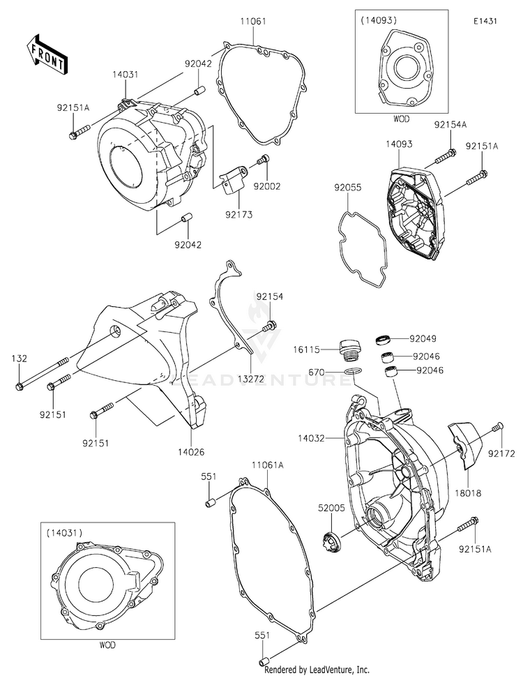Engine Cover(S) Schematic