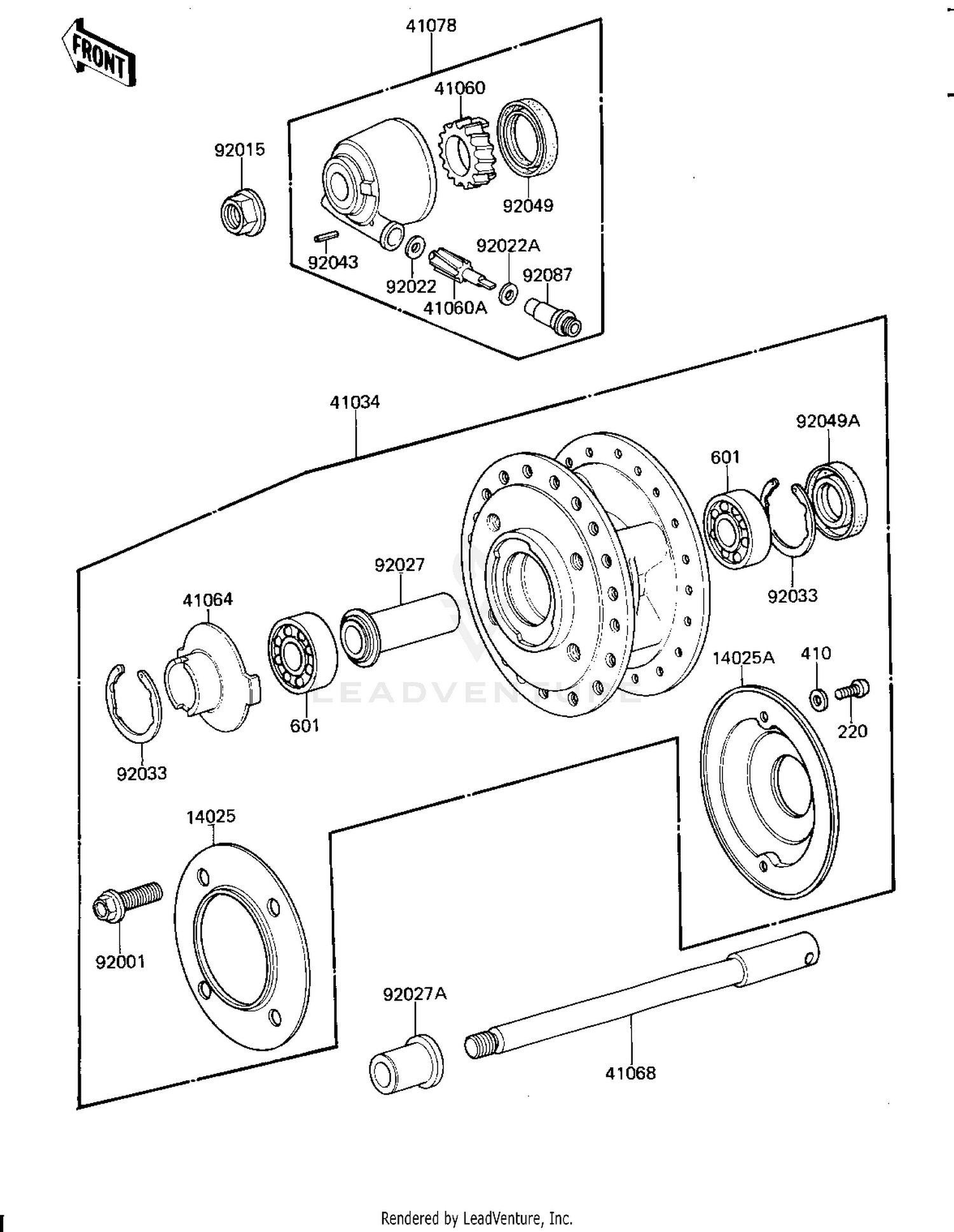 FRONT HUB ('81-'82 H1/H2)
