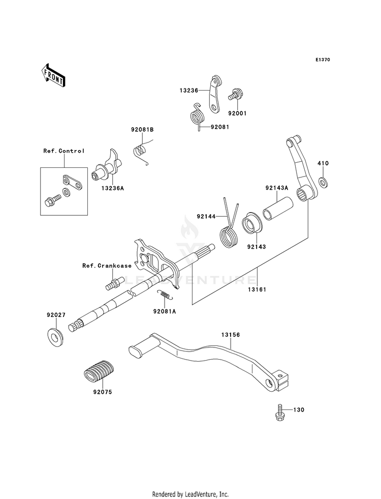 Gear Change Mechanism Schematic