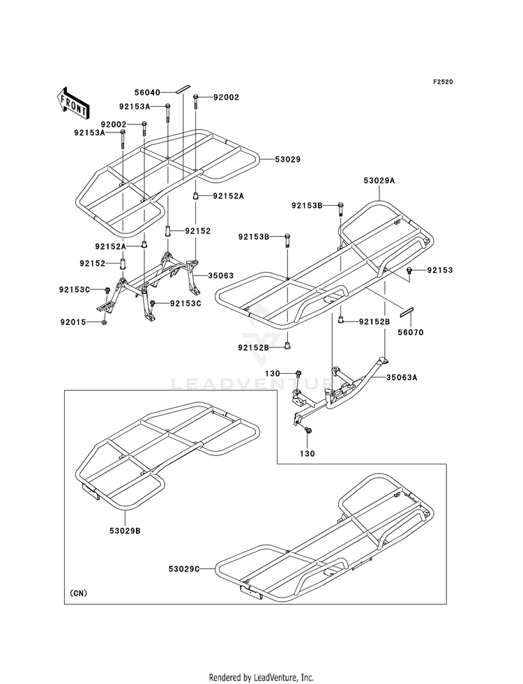 Carrier(S) KVF750-A1 Brute Force 750 4x4i (2005) Schematic