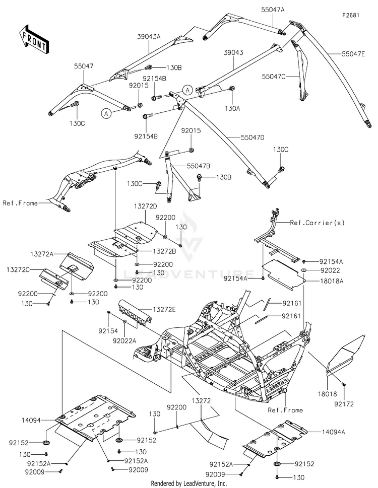 Guards/Cab Frame Schematic