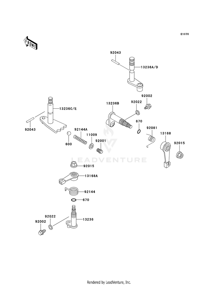 Gear Change Mechanism Schematic