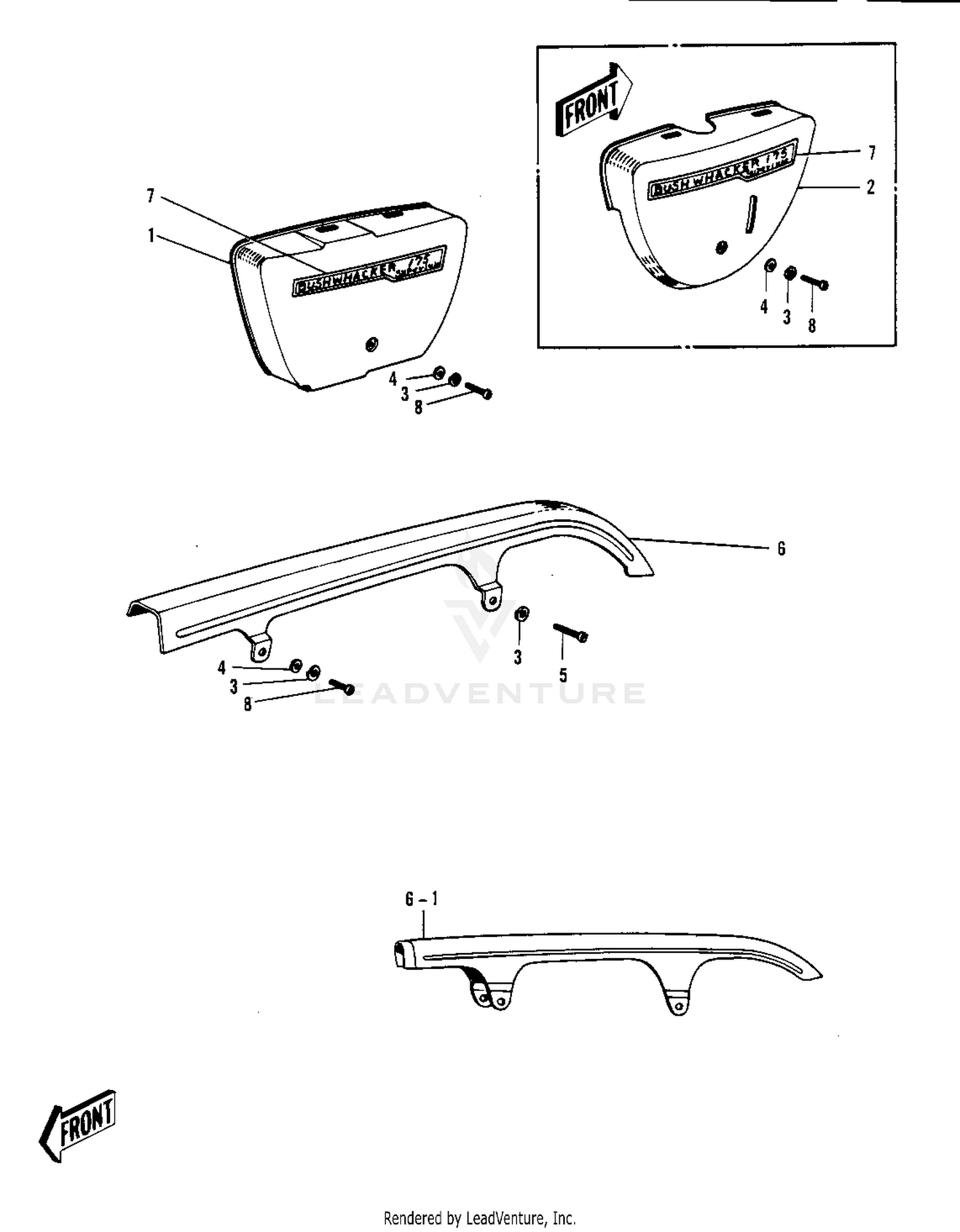 SIDE COVERS/CHAIN COVER