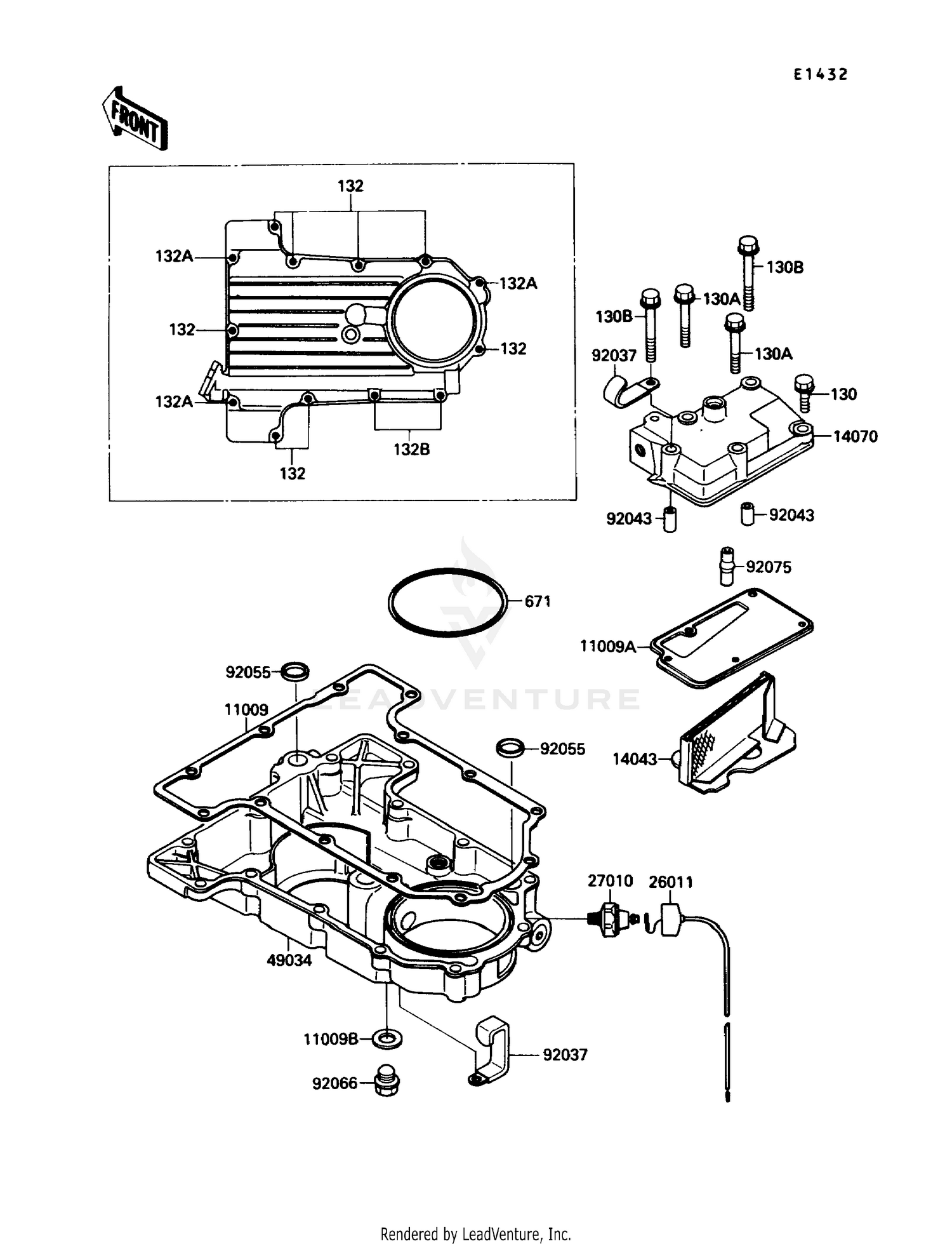 BREATHER COVER/OIL PAN