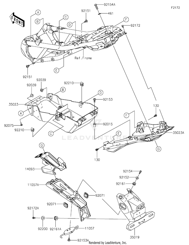 Rear Fender(S) Schematic