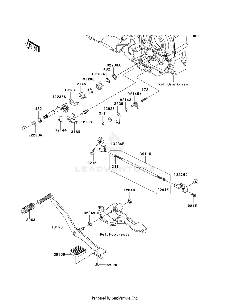 Gear Change Mechanism Schematic