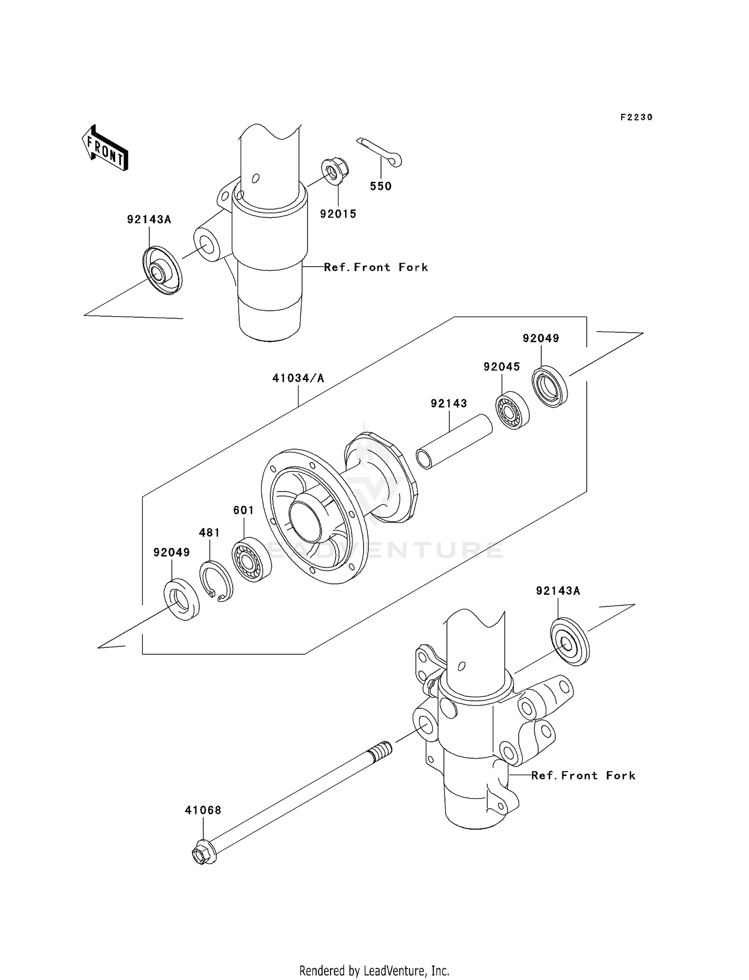 FRONT HUB