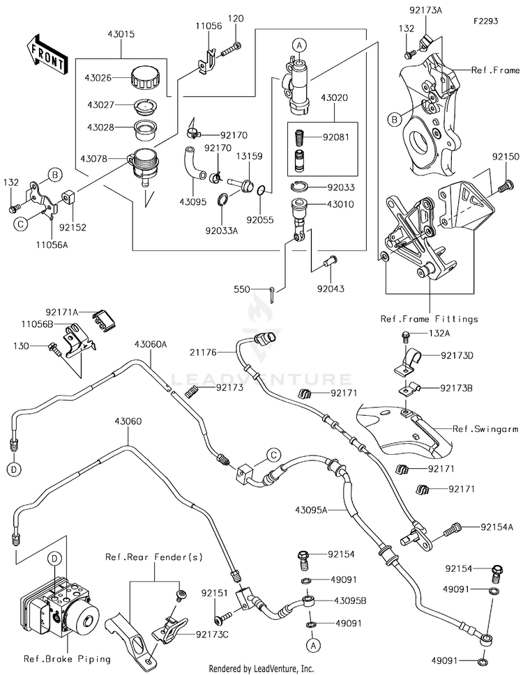 Rear Master Cylinder Schematic
