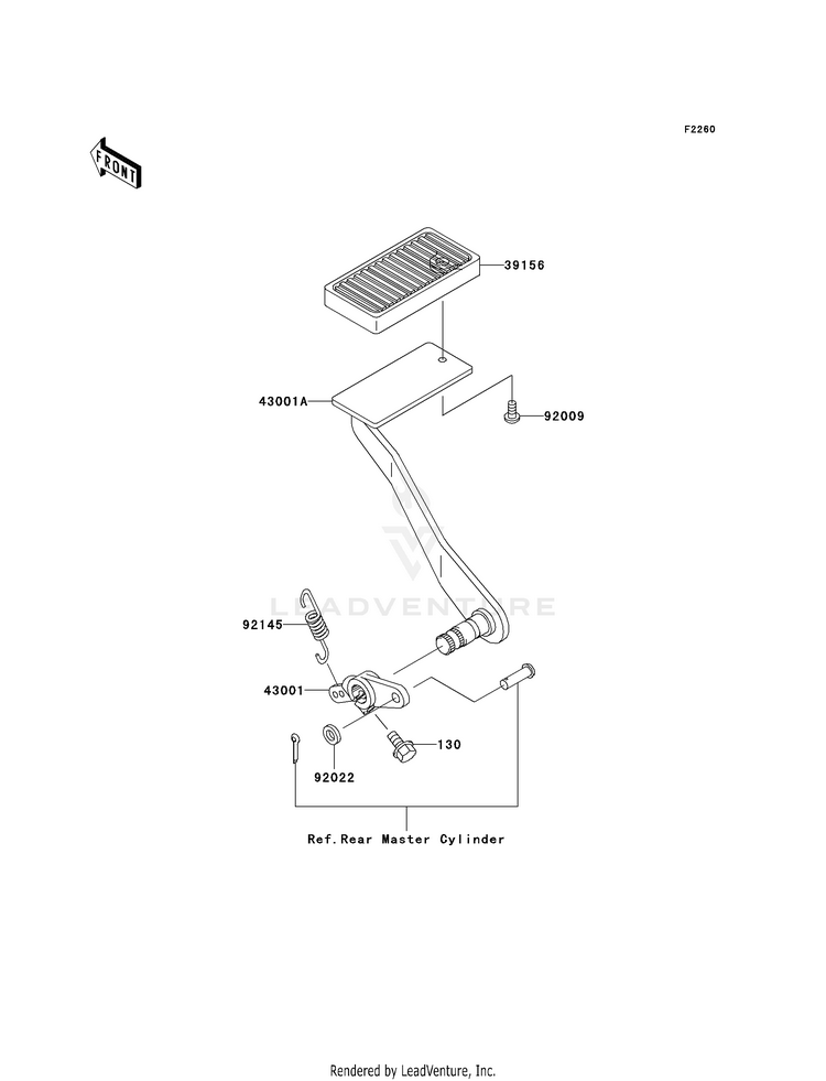 Brake Pedal/Torque Link Schematic