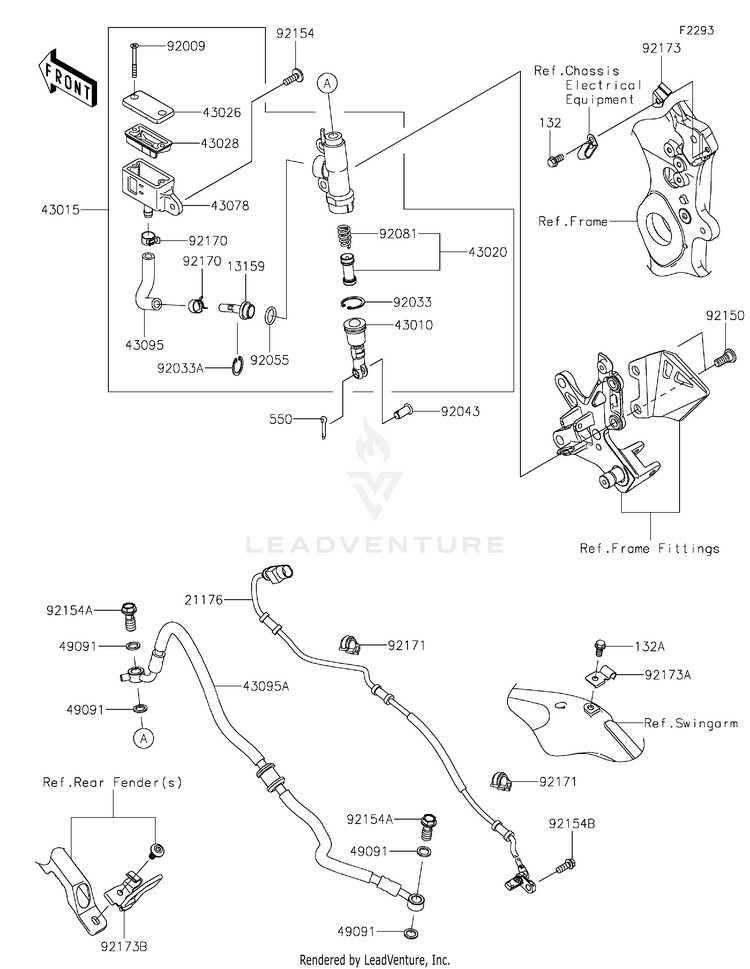 Rear Master Cylinder Schematic