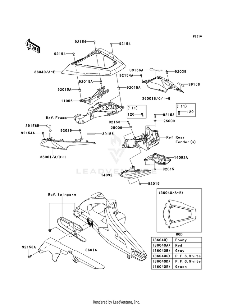 Side Covers/Chain Cover Schematic