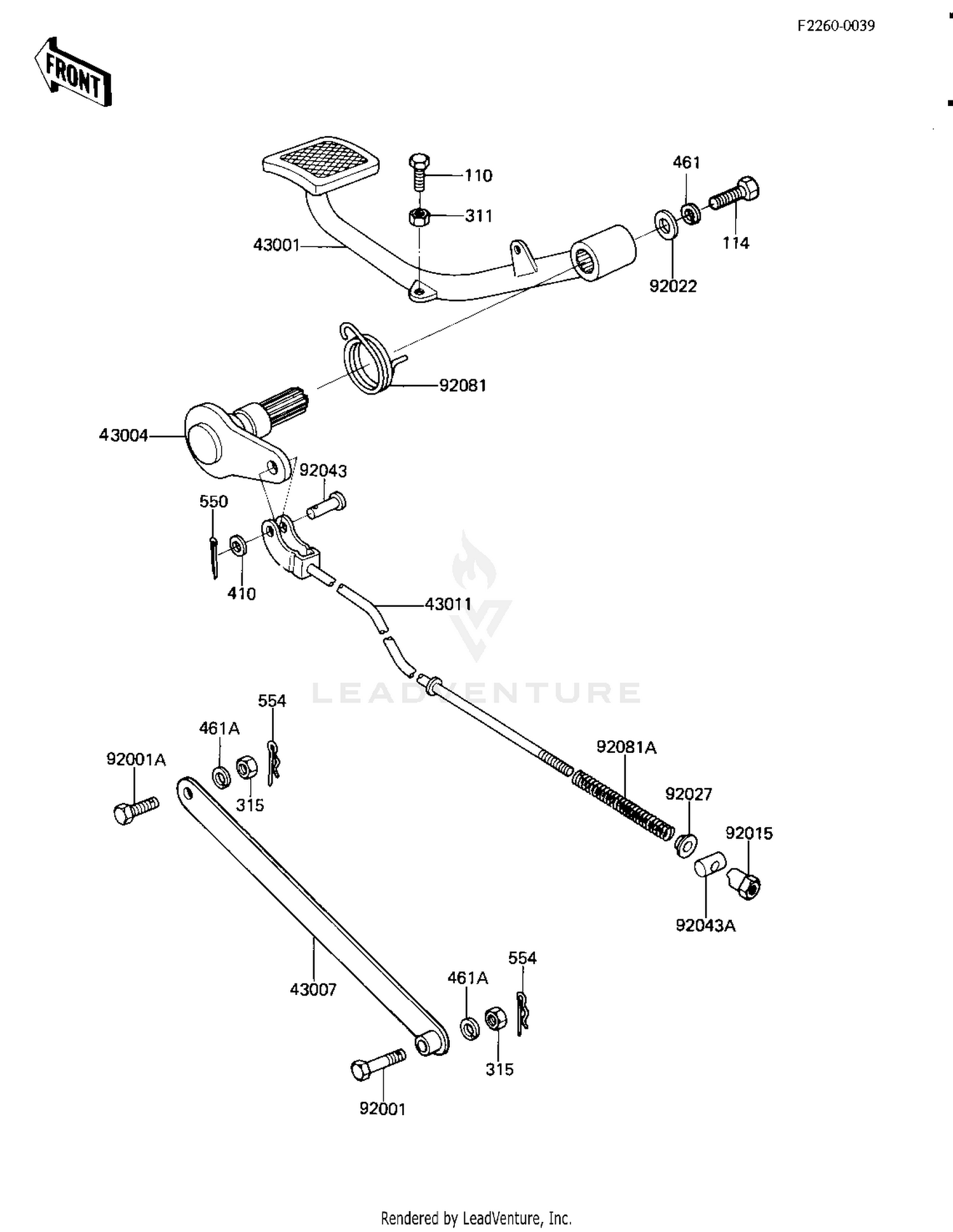 BRAKE PEDAL/TORQUE LINK