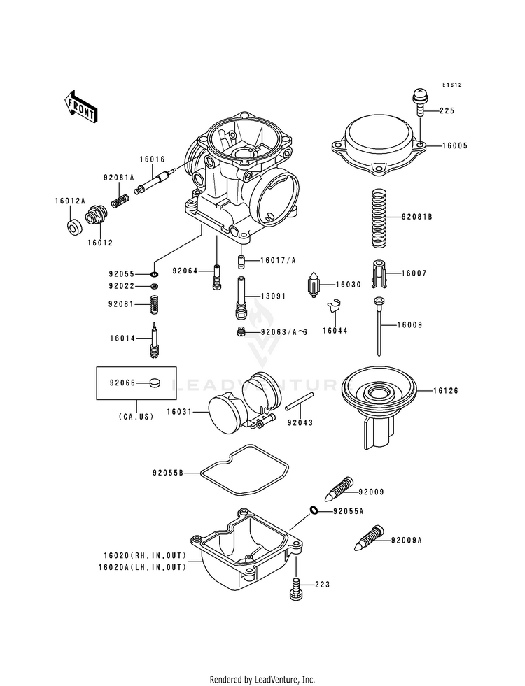 Carburetor Parts Schematic
