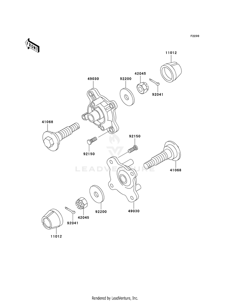 Front Hub Schematic