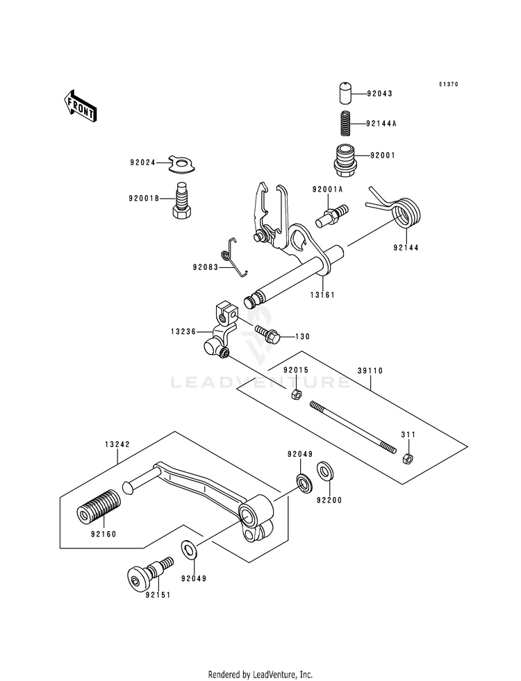 Gear Change Mechanism Schematic