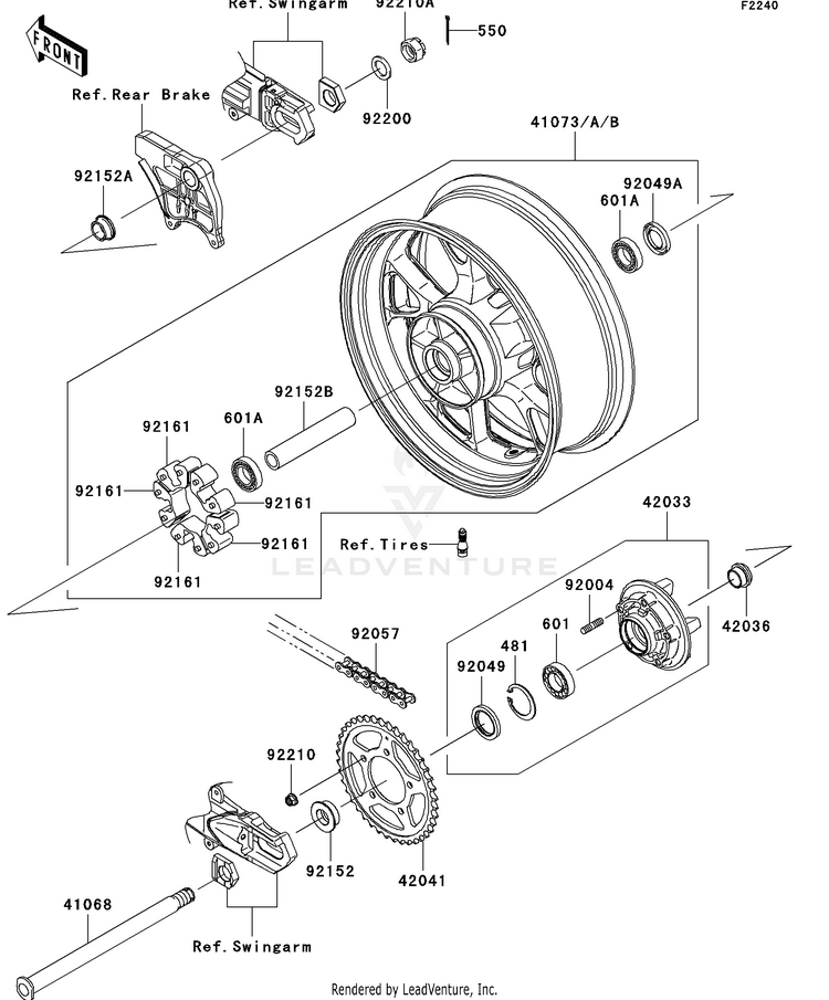 Rear Wheel/Chain Schematic