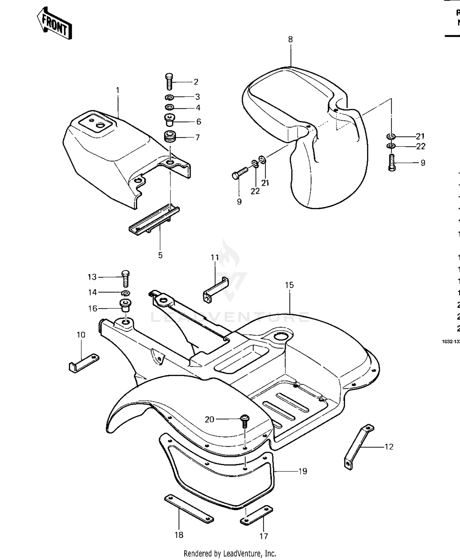 FENDERS/COVER ('83 C1)
