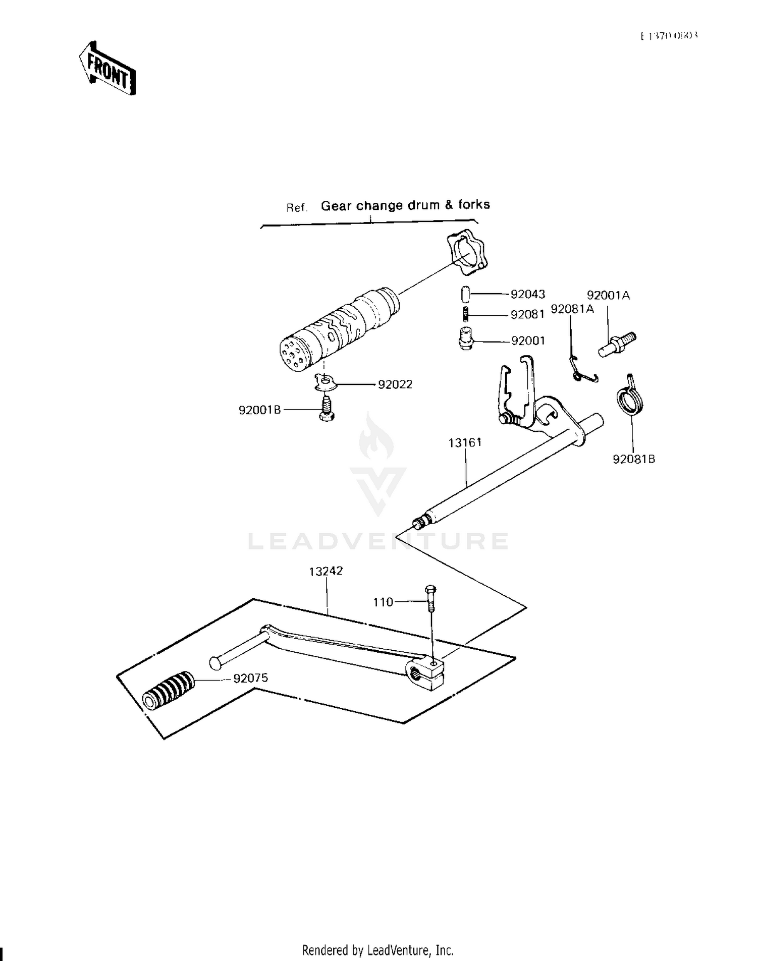 GEAR CHANGE MECHANISM ('81-'83 H2/H3/H4)