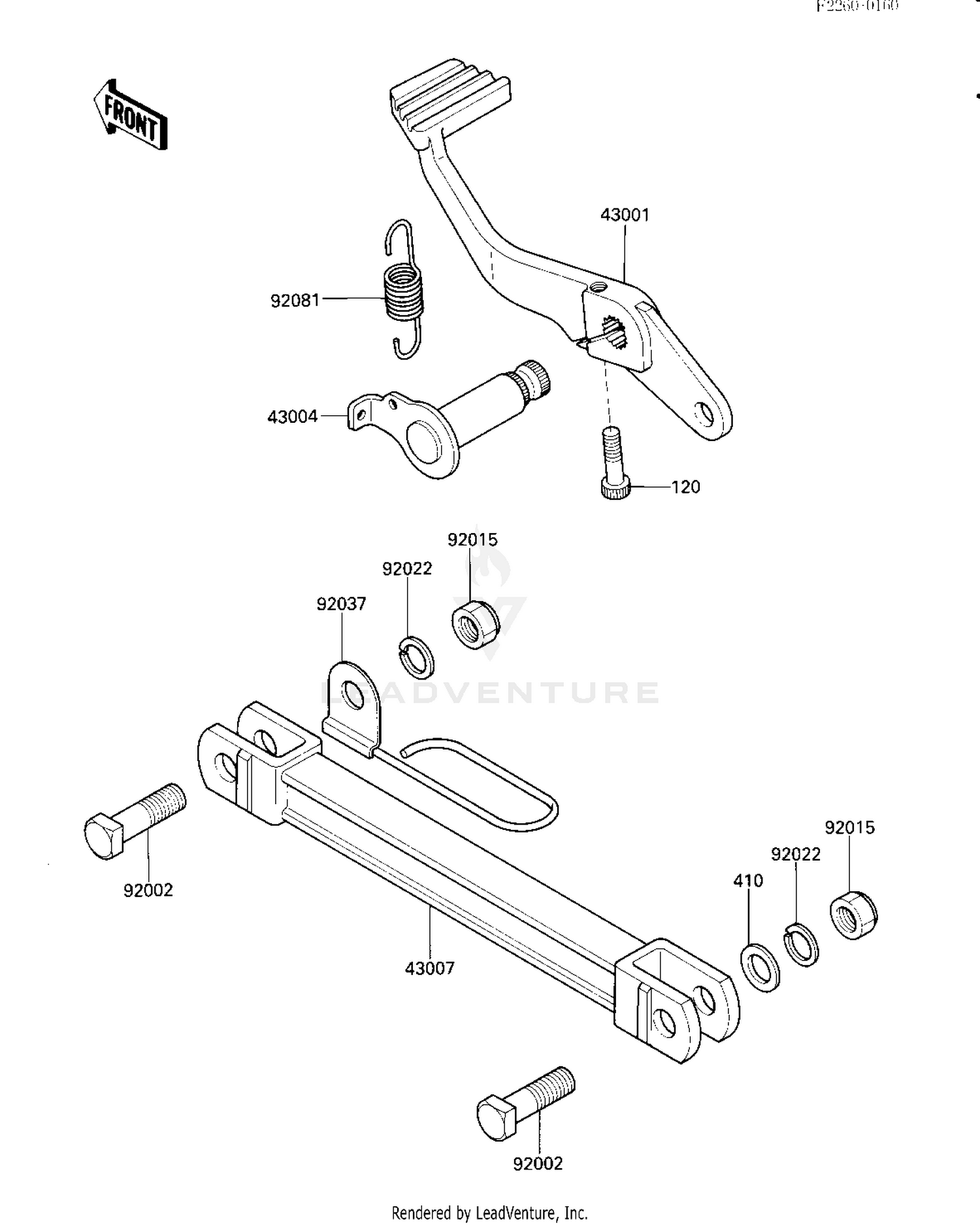 BRAKE PEDAL/TORQUE LINK
