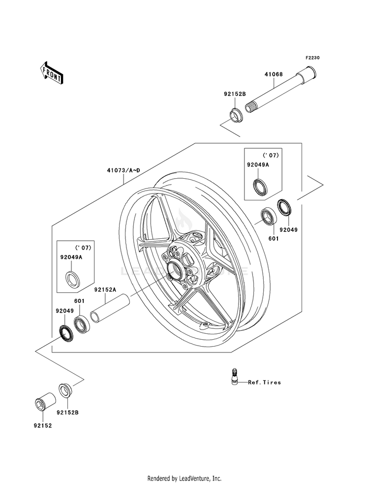 Front Wheel Schematic
