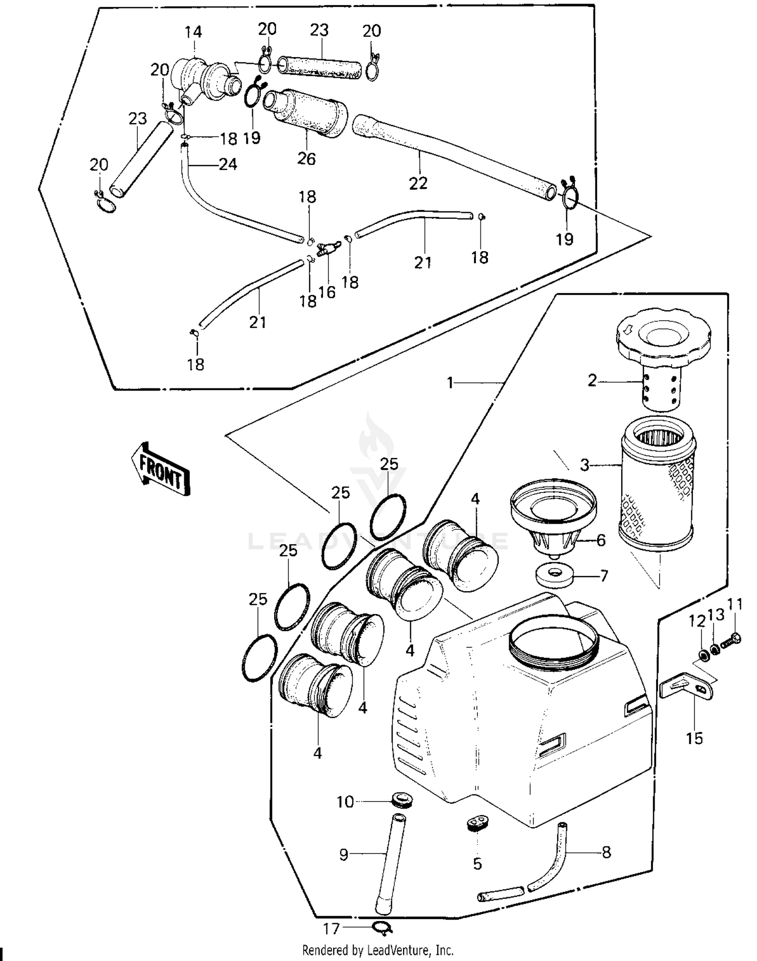 AIR CLEANER ('80 H1)