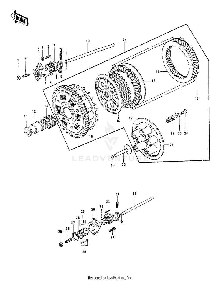 Clutch ('78 C1/C1a) Schematic