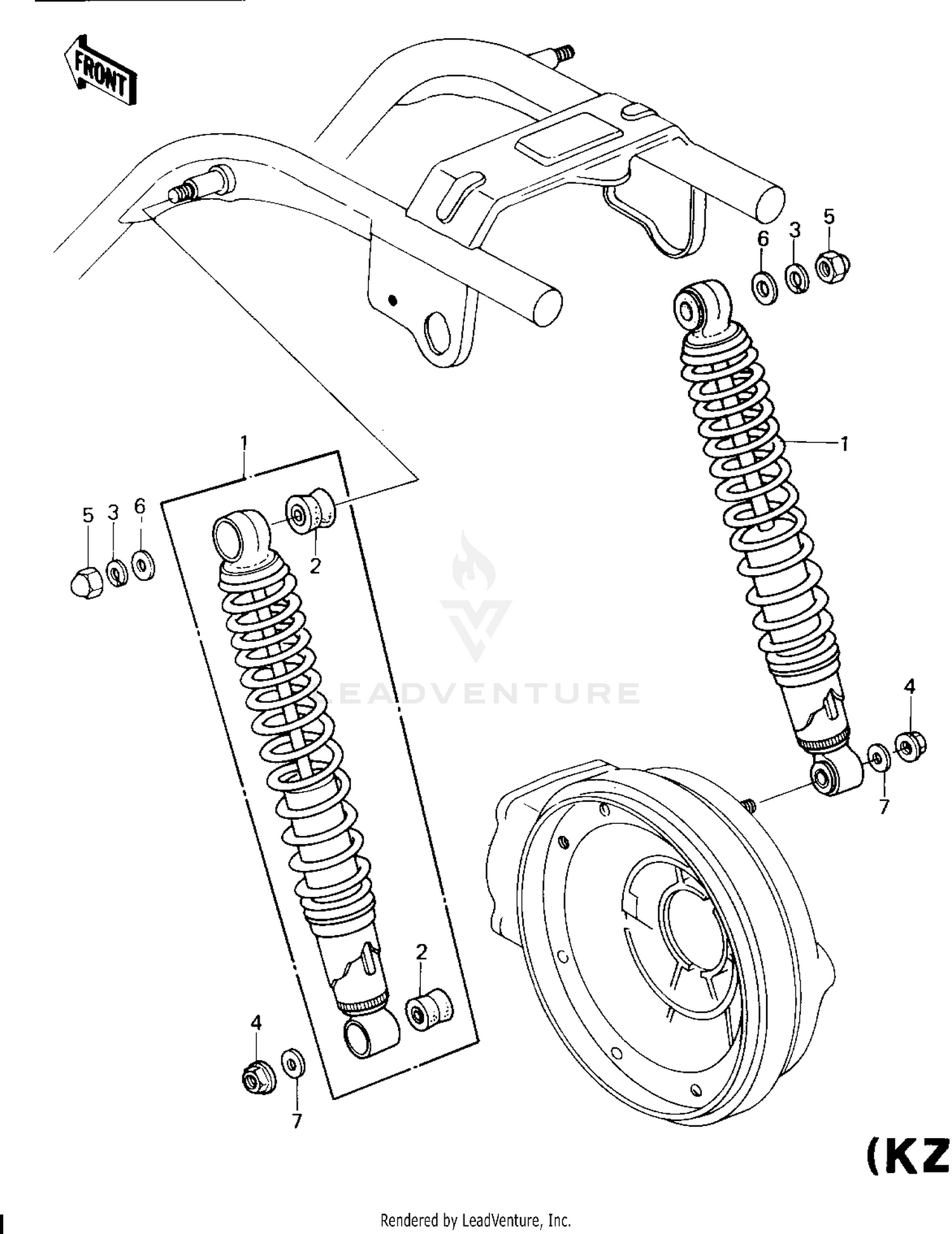 SHOCK ABSORBERS (KZ 1300-A1/A2)
