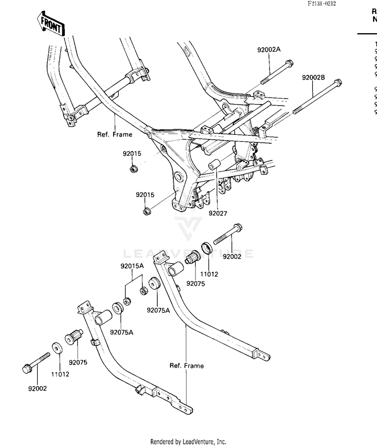 Frame Fittings Schematic