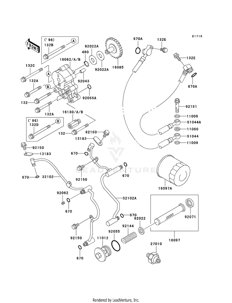 Oil Pump/Oil Filter Schematic