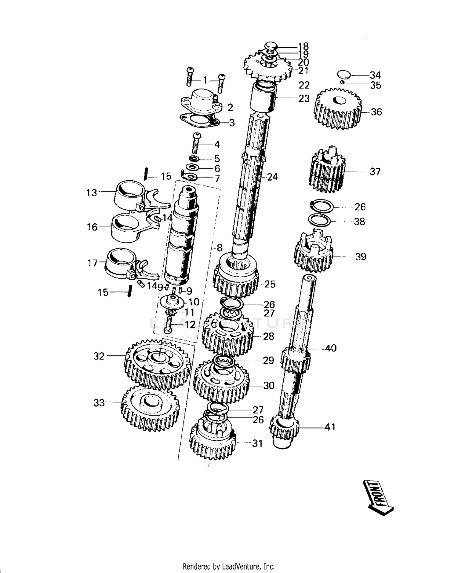 TRANSMISSION/CHANGE DRUM (KM100-A1-A4)